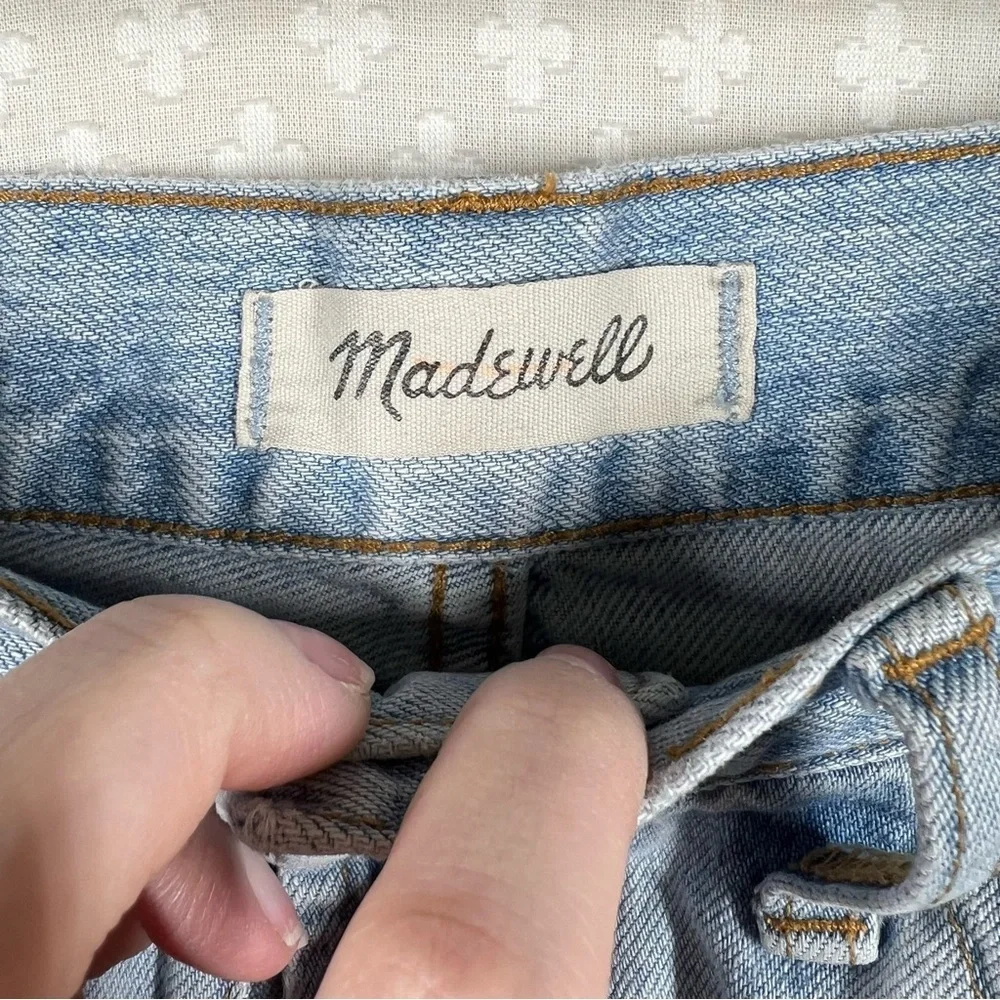 Madewell Women Jeans Sz 25 Light Wash The Perfect Summer Jean Straight Leg Denim